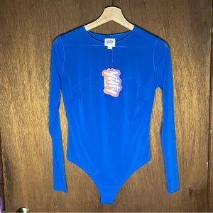 Yitty Mesh Me Smoothing Sleeved Bodysuit NWT